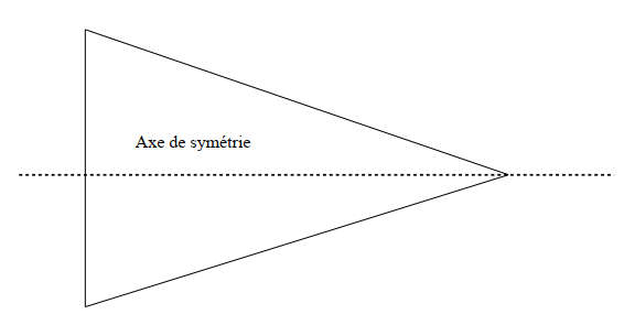Aire dun triangle isocele Calcul en ligne