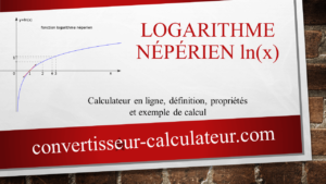 Logarithme-neperien-ln-calculateur-en-ligne