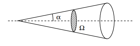 Calcul d'angle solide - Cas d'un cône de révolution