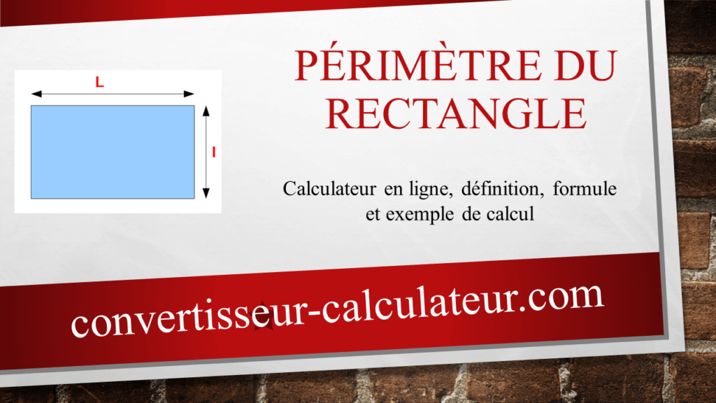Calcul du périmètre du rectangle – en ligne