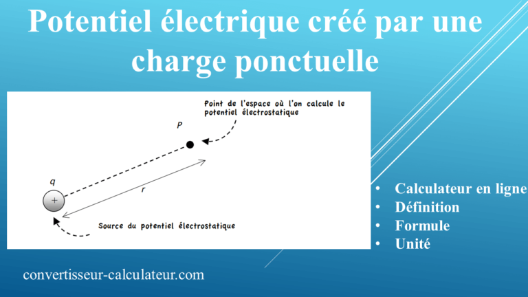 Calcul du potentiel électrique créé par une charge ponctuelle