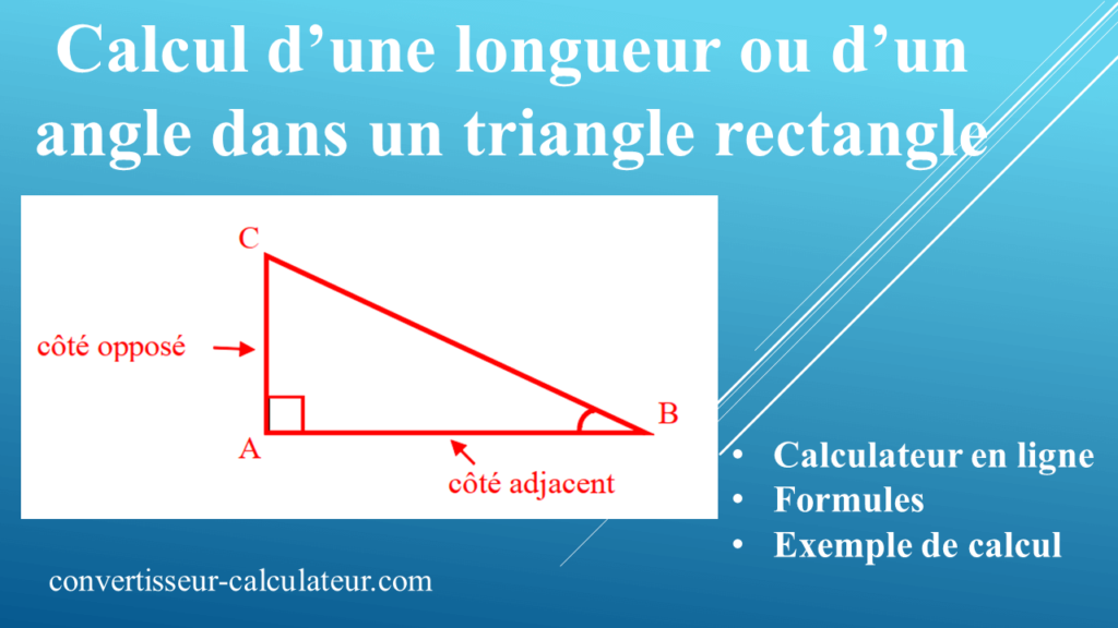 Calculer Une Longueur D Un Triangle Rectangle LSWE Calculer Une Longueur D Un Triangle Rectangle LSWE