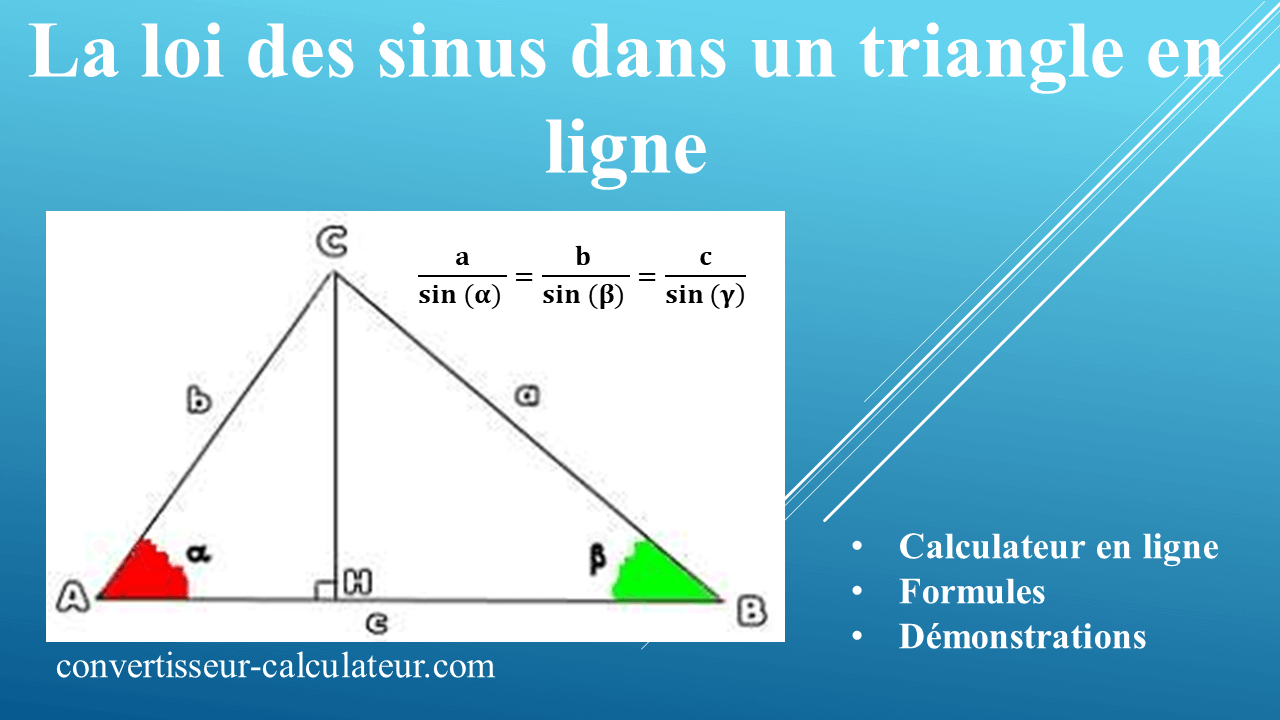Calculateur De La Loi Des Sinus Dans Un Triangle En Ligne 1