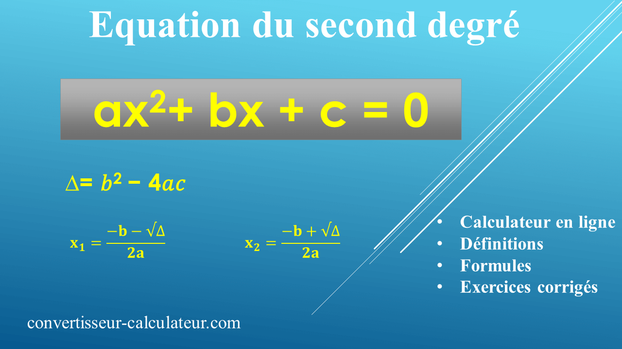 Equation 2Eme Degr Exercice Exercices Sur Les quations Du Deuxi me Equation 2Eme Degr Exercice Exercices Sur Les quations Du Deuxi me